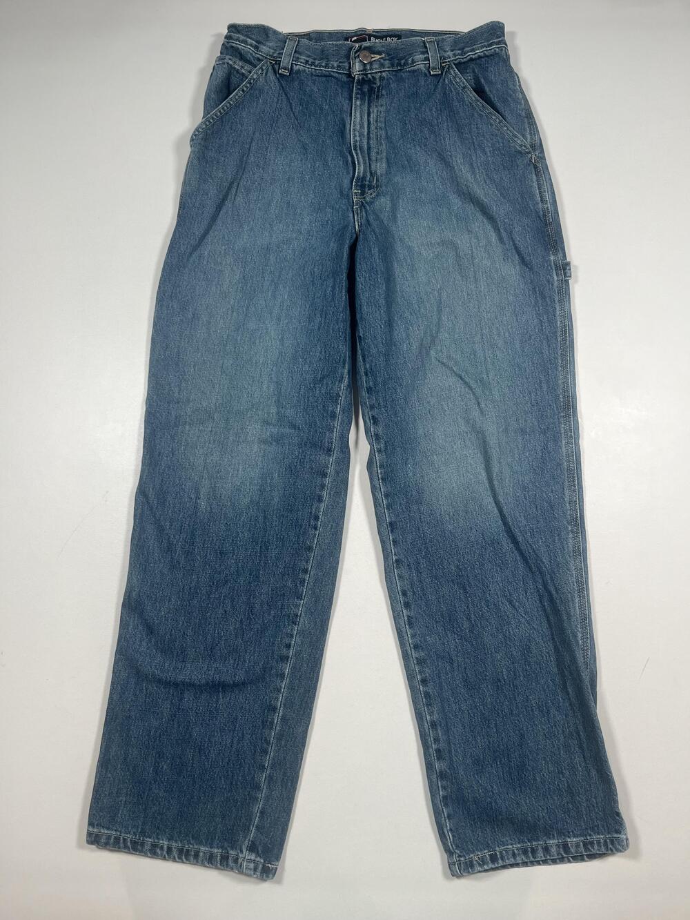 Bugle Boy Jeans Mens 30x30 Blue Med Wash Relaxed Straight Carpenter Denim